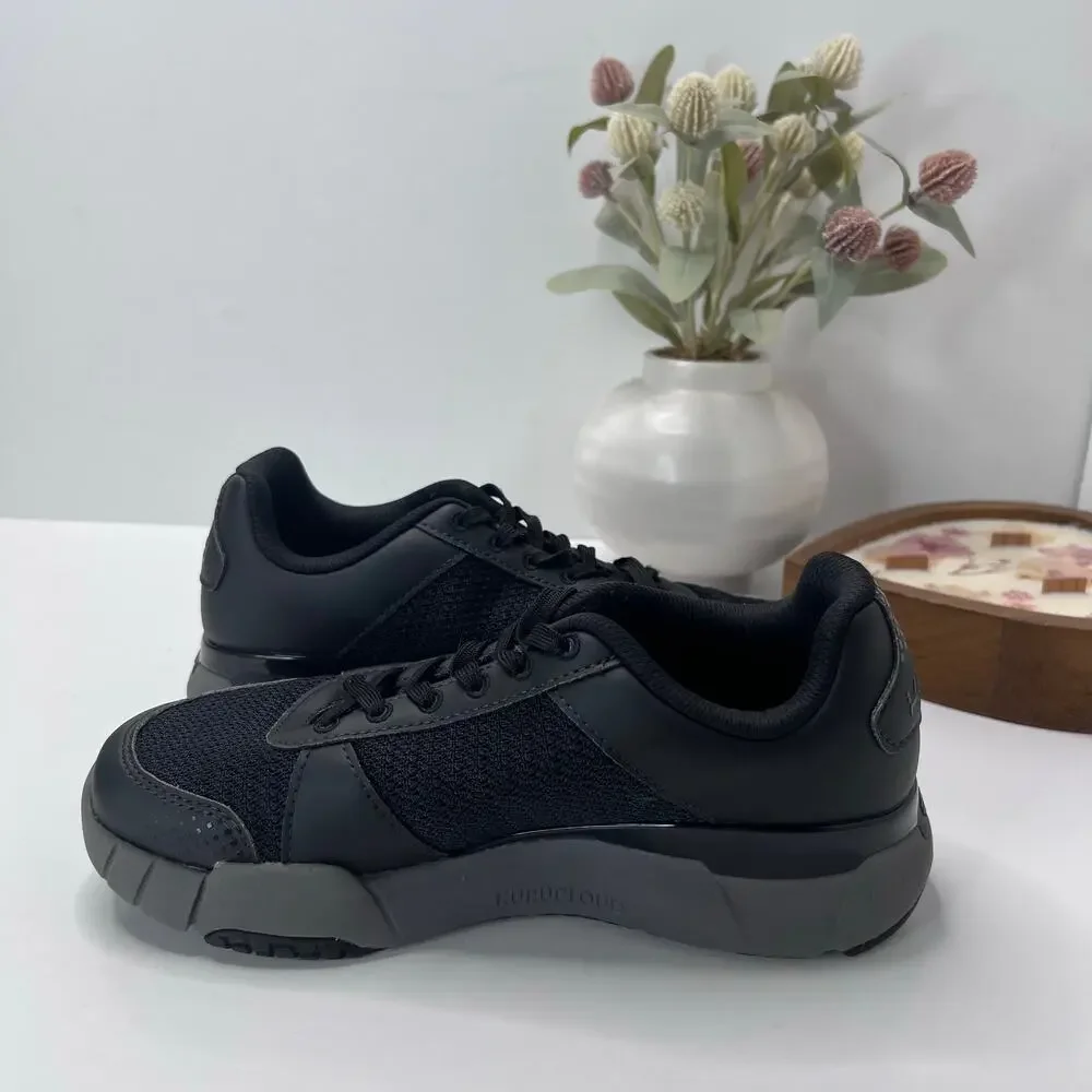 Kuru Quantum 2.0 Walking Comfort Sneaker Jet Black/Gray Women 7M Tried On
